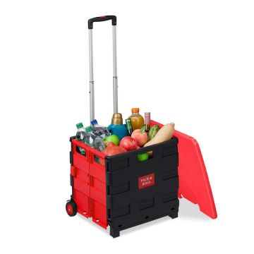 Тележка для покупок с крышкой Relaxdays 10048242_47, 35 кг, 45,5 × 99 × 37,5 см