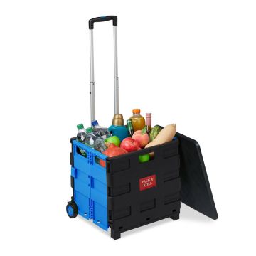 Iepirkumu ratiņi Relaxdays, 50 l, līdz 35 kg, 45,5 × 99 × 37,5 cm