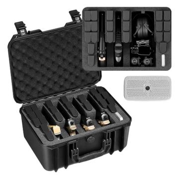 Pistoles koferis VEVOR 382718, 4 pistolēm, 23 magazīnām, 40,4 × 31,9 × 19,2 cm