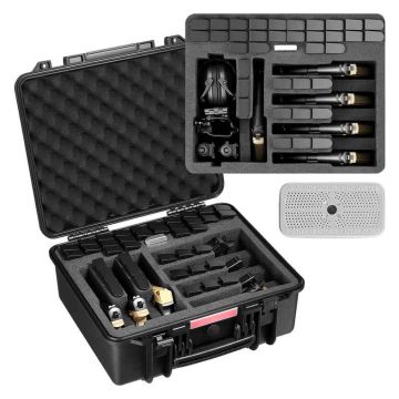 Pistoles koferis VEVOR 453619, 7 pistolēm, 39 magazīnām, 49,1 × 43,4 × 21,1 cm