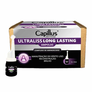 Matu atjaunošanas serums Capillus ULTRALISS, 12 ampulas pa 10 ml