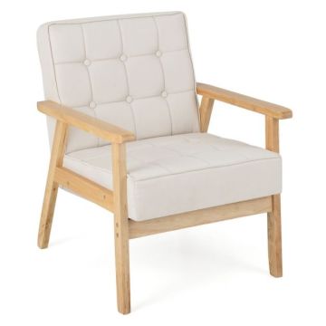 Lounge armchair, Grey/Sand, 69 × 79 × 63 cm