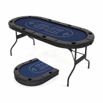 Pokerio stalas, iki 8 žaidėjų, 182 × 82 × 75 cm