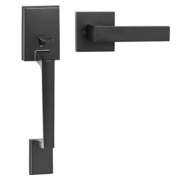 Ручка для входной двери VEVOR DT1103-PS-BLK, без замка, 16 × 10,5 × 32 см
