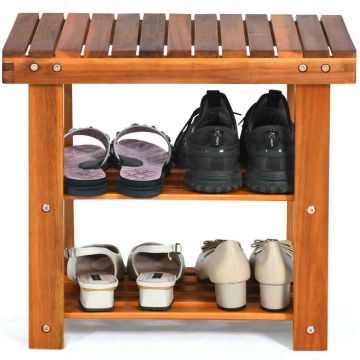 Hallway bench, 3 tiers, 48.26 × 45.72 × 27.94 cm