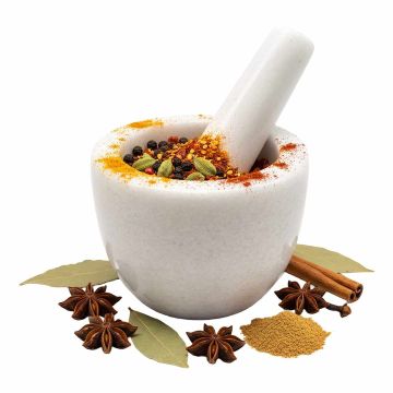 Ступка для специй Relaxdays, с пестиком, Ø 10 × 8 см