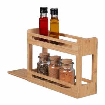 Garšvielu plaukts Relaxdays 10048541.0, 2 līmeņi, 30,5 × 21,5 × 10,5 cm