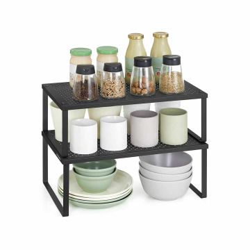 SONGMICS spice racks, 2 pcs, Black