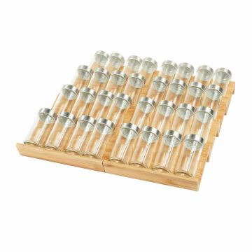 Полка для специй Relaxdays, 8 секций, 4 × 48,5 × 40,5 см