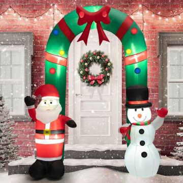 Inflatable Christmas arch, 7 LED lights, 200 × 80 × 245 cm