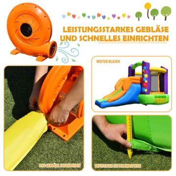 Inflatable children's castle, with slide and jumping area, 350 × 212 × 195 cm