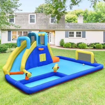 Inflatable water castle, 6 in 1, 525 × 373 × 203 cm
