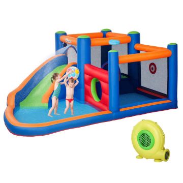 Надувной батут Outsunny 380x340x170 см, различные цвета.