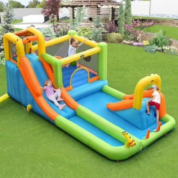 Inflatable water play park, 8 in 1, 502.92 × 289.56 × 215.9 cm