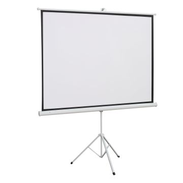 Проекционный экран Homcom 171x131см, белого цвета