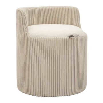 Dublin pouf with storage compartment