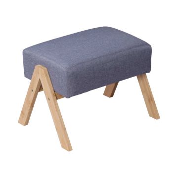 Taburete Relaxdays 10052370_111, Pelēka, 40 × 30 × 28 cm