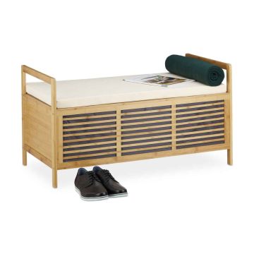 Pufs Relaxdays, L izmērs, 1 gab, 93,5 × 50 × 48 cm