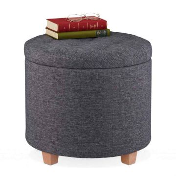 Pufs ar uzglabāšanas kasti Relaxdays 10034409_709, Tilpums aptuveni 40 l
