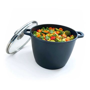 Katls ar stikla vāku Relaxdays, 10 l, Ø 28 × 20 cm