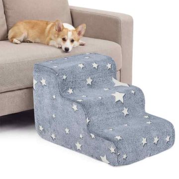 Foam dog steps, 30 kg, 60 × 40.5 × 39 cm / 80 × 42 × 48 cm