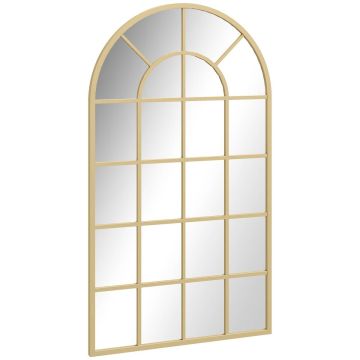 Spogulis Homcom 110x65x2,5cm, zelta krāsā