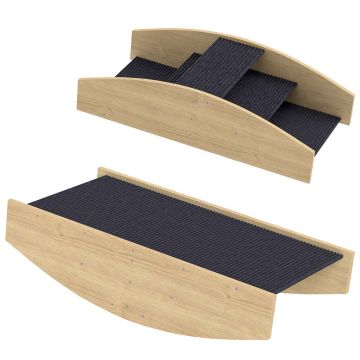 Kāpnes suņiem Pawhut 80x39,5x20cm, gaiši brūnas/melnas krāsas