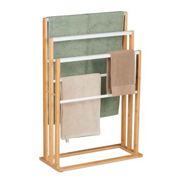 Dvieļu statīvs Relaxdays 10046298.0, 6 stieņi, 55 × 82 × 24 cm