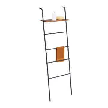 Dvieļu statīvs Relaxdays 10050974.0, 4 pakāpieni, plaukts, 45,5 × 150 × 20 cm