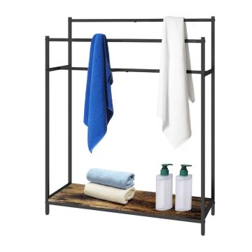 Dvieļu statīvs Relaxdays 10052421.0, 3 stieņi, 82 × 100 × 29 cm