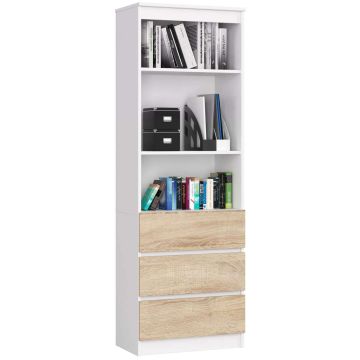 Plaukts NORE CLP R60, balts/ozols