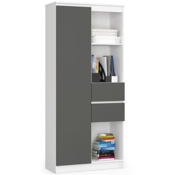 Plaukts NORE R80 CLP, balts/pelēks