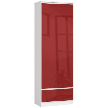 Plaukts-skapis NORE R60 CLP, balts/sarkans