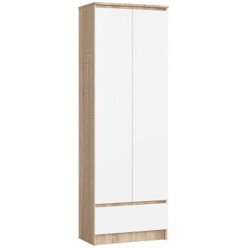 Plaukts-skapis NORE R60 CLP, ozols/balts