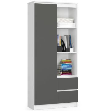 Plaukts NORE R80 CLP, balts/pelēks