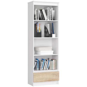 Plaukts NORE CLP R60, balts/ozols