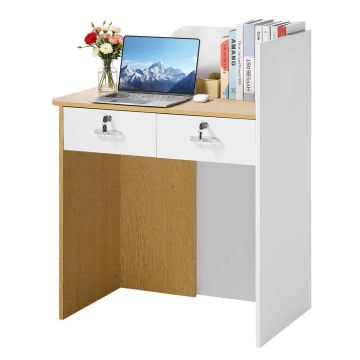 Reģistratūras galds VEVOR KLFD-07, 2 atvilktnes, 80 × 100 × 45 cm