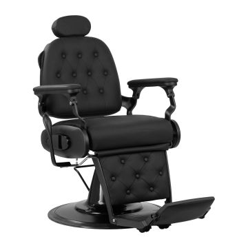 Reguliuojama kirpėjo kėdė Gabbiano Francesco, juoda, hidraulinis keltuvas 54-67 cm