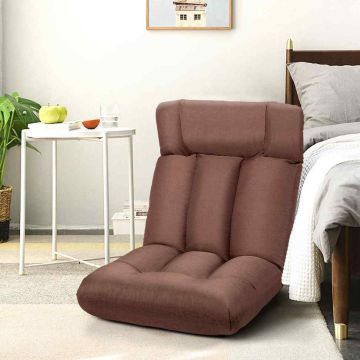 Adjustable floor chair 61 x 67 x 74 cm, black