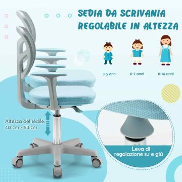 Regulējama augstuma bērnu galds un krēsls, 7 galda virsmas pozīcijas, 80 × 51,5 × 51–73 cm