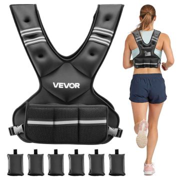 Regulējama svara veste VEVOR JS-VEST006-2, 6 svara pakas, 455 × 390 × 100 mm