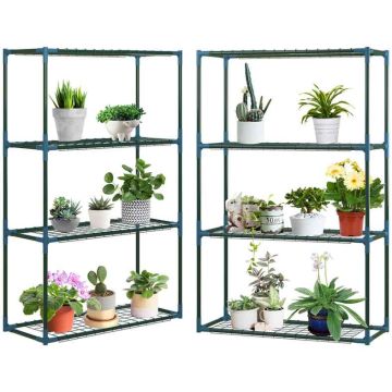 Комплект из 2 подставок для цветов Outsunny 70x27x110 см, темно-зеленый.