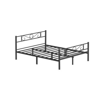 Каркас кровати 207,6x161,8x86,4см., черный