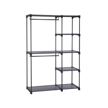 Открытый шкаф 43x112x165см., черный