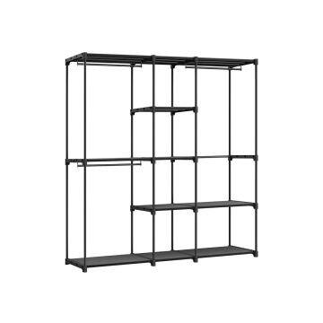 Шкаф-купе легко собирается 43 x 182 x 182 см, черный