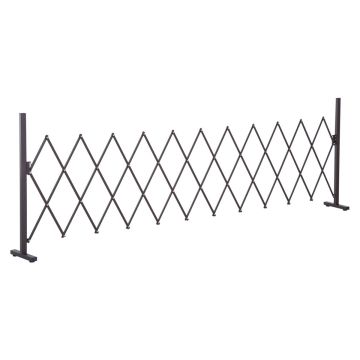 Dekoratīvs žogs Outsunny 300x31x103,5cm., melns