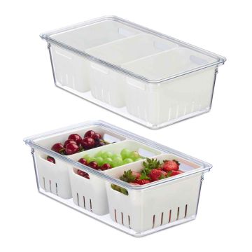 Ledusskapja kaste Relaxdays 10047919.0, 2 gab, 32 × 10 × 17,5 cm
