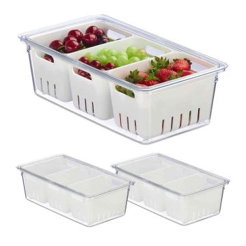 Ledusskapja organizators Relaxdays 10047920.0, 3 gab, 32 × 10 × 17,5 cm
