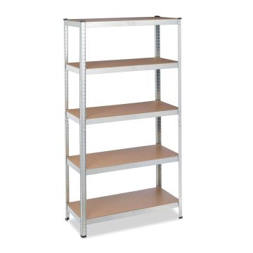 Noliktavas plaukts Relaxdays 10034167.0, 5 plaukti, 90 × 180 × 40 cm