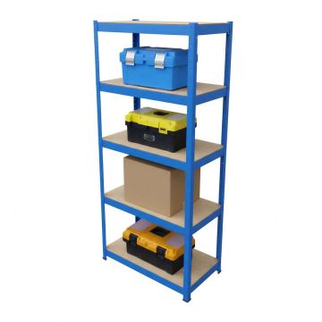 Noliktavas plaukts Relaxdays 10052245_45, 5 plaukti, 60 × 180 × 30 cm